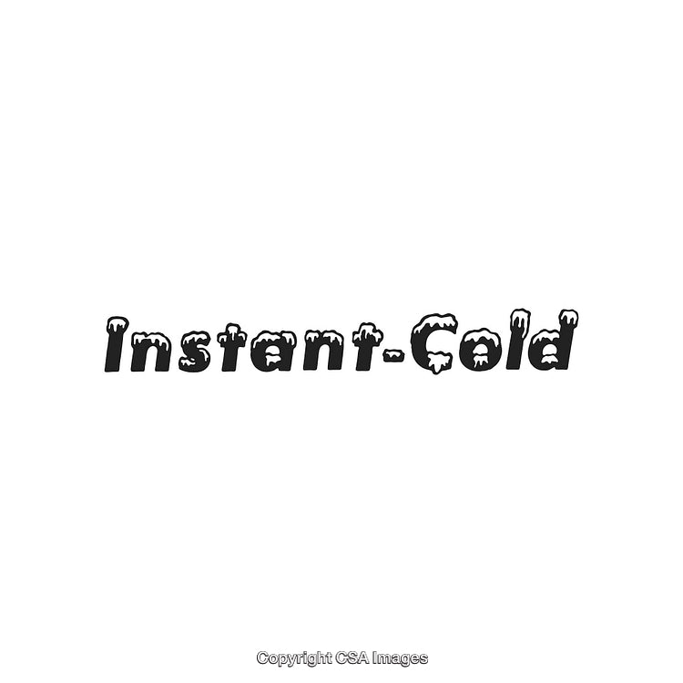 Stylized Icy Text Logo with a Frosty Winter Theme on White Background
