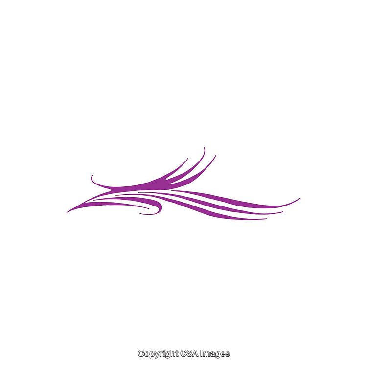 Purple Abstract Artistic Lines Design on White Background