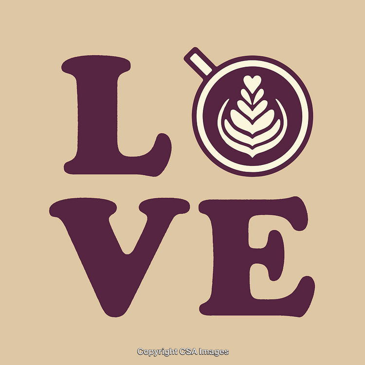 Creative Typography Design Featuring Love and Coffee Themes