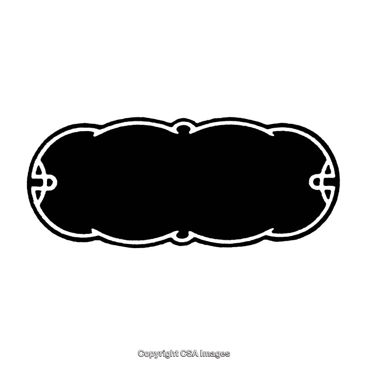 Elegant Black and White Vintage Decorative Border Design Layout