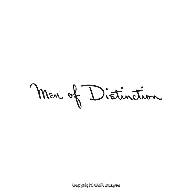 Elegant Handwritten 'Men of Distinction' Branding With a Minimalist Style