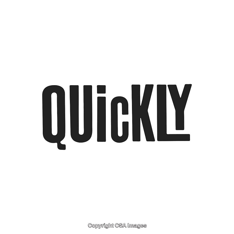 Creative Black Typography Quickly Design With Modern Styling for Branding or Advertising