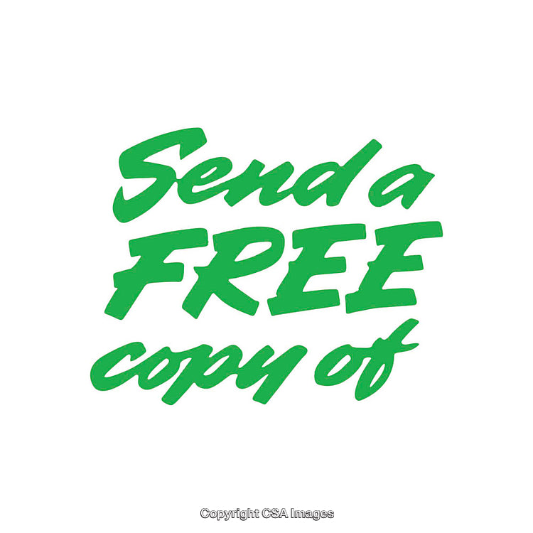 Green Text Design Highlighting "Send A Free Copy Of" Message