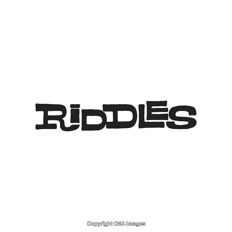 Creative Typography Design Featuring the Word Riddles in Bold Artistic Font