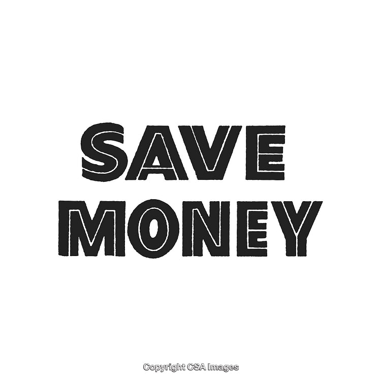 Creative Typography Design Highlighting Importance of Saving Money and Budgeting