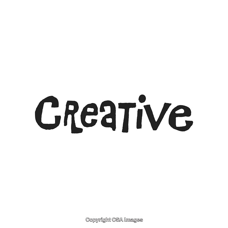 Creative Black Handwritten Typography on Clean White Background
