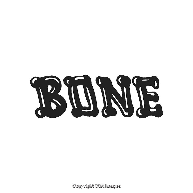 Bold Decorative Typography Featuring the Word Bone in Unique Style