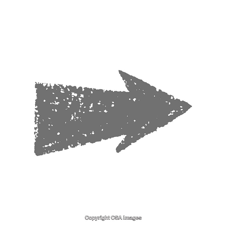 Distressed Gray Right Arrow Icon Design on White Background
