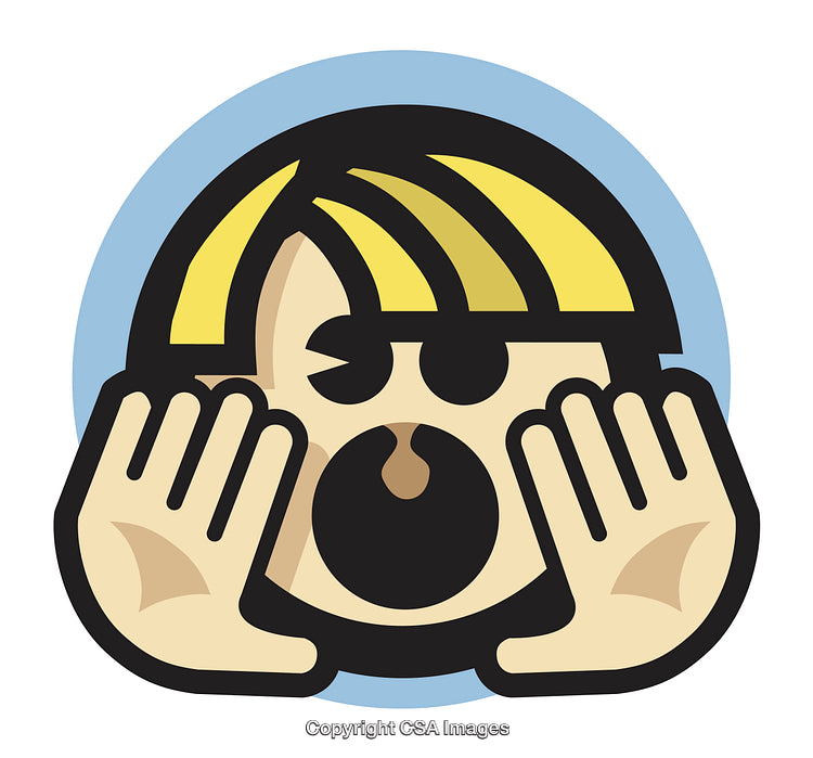 Illustration of Shouting Person Expressing Loud Communication or Surprise With Hands Cupping