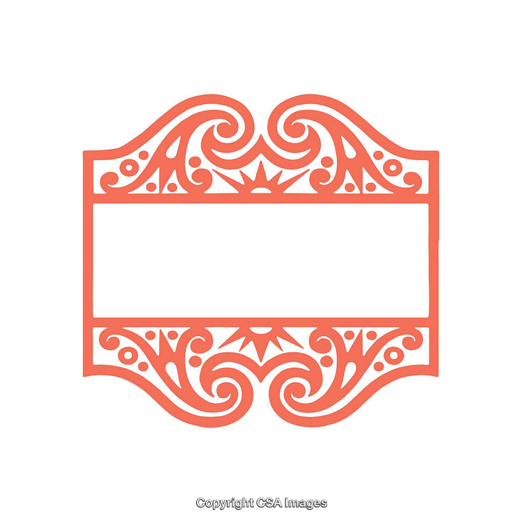 Elegant Decorative Frame With Ornate Design and Blank Center Space