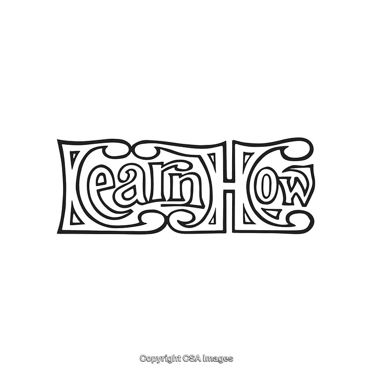 Vintage Typography Design Featuring Learn How Lettering Style