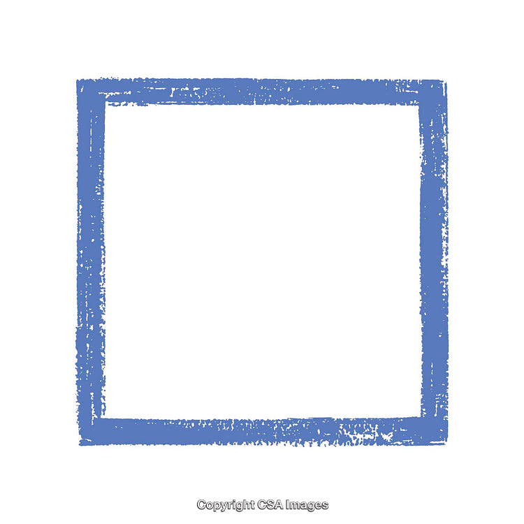 Blue Textured Frame on White Background for Creative Design Projects