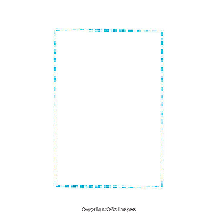 Minimalistic Blue Dotted Border on White Background for Creative Design