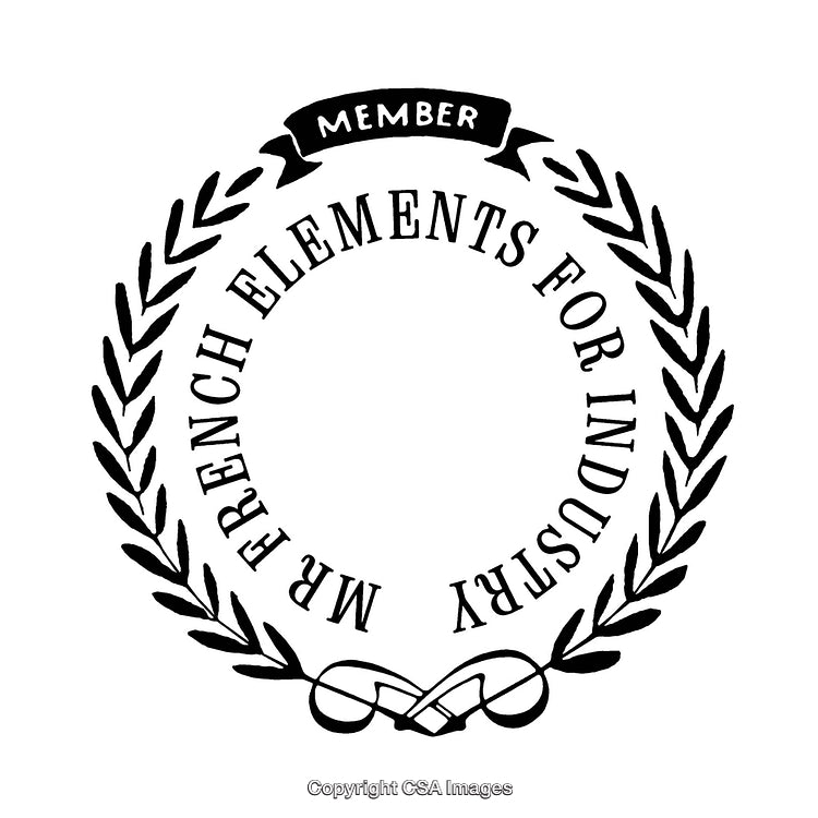 Vintage Wreath Emblem Design for Industrial and Business Use