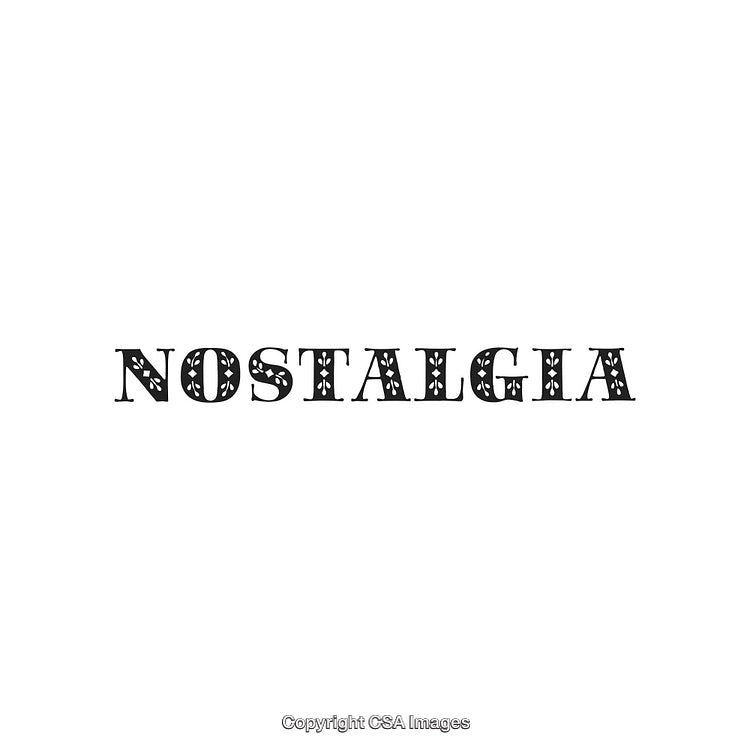 Decorative Text Depicting Nostalgia in a Stylish and Intriguing Font