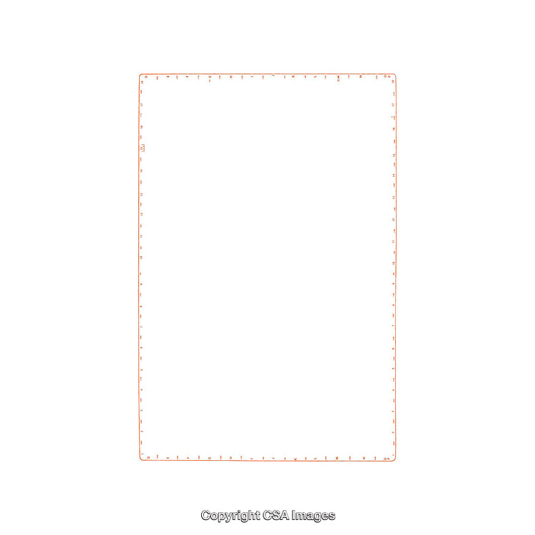 Minimal Design Ruler Tool Isolated on White Background