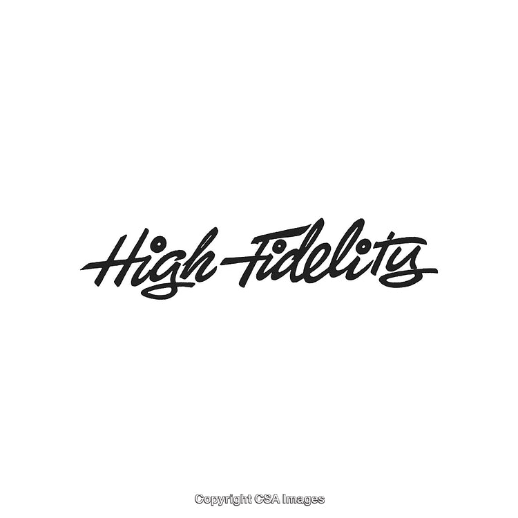 Stylish Handwritten High Fidelity Typography Design with Elegant Black Text