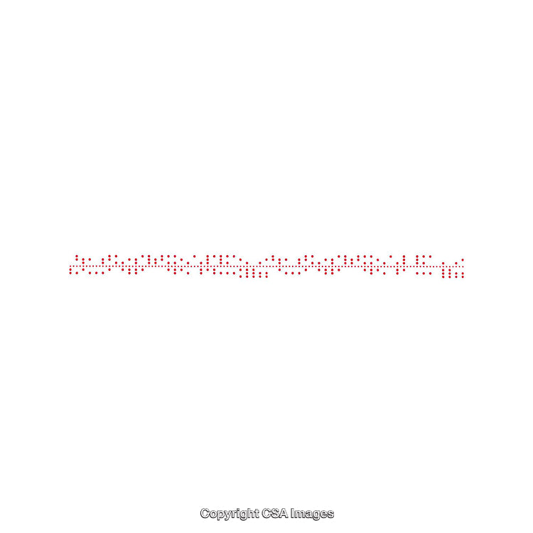 Minimalist Red Dotted Line on White Background Design for Decoration