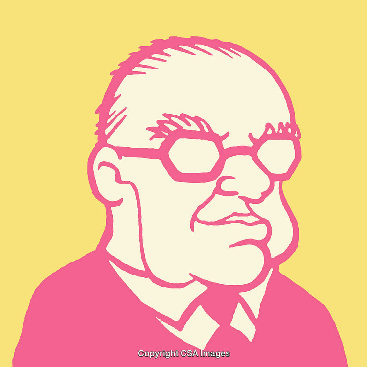 Colorful Abstract Portrait of a Person in Line Art Style
