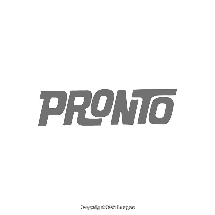 Bold Monochrome Logo Design with Text Emphasis on Pronto