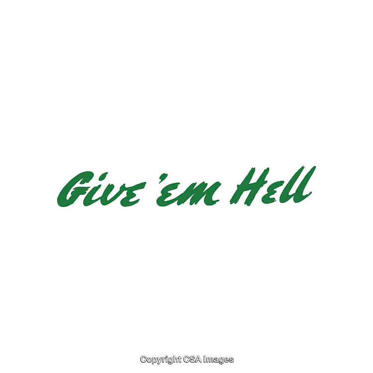 Motivational Slogan Text in Bold Green on White Background