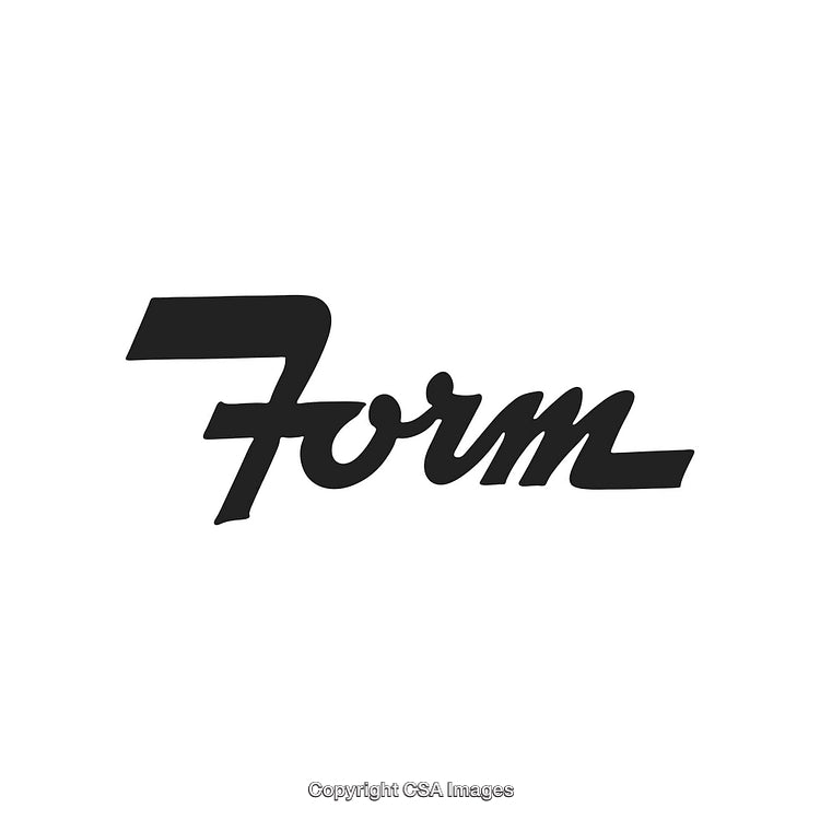 Minimalistic Calligraphy Style Word Art in Black on White Background