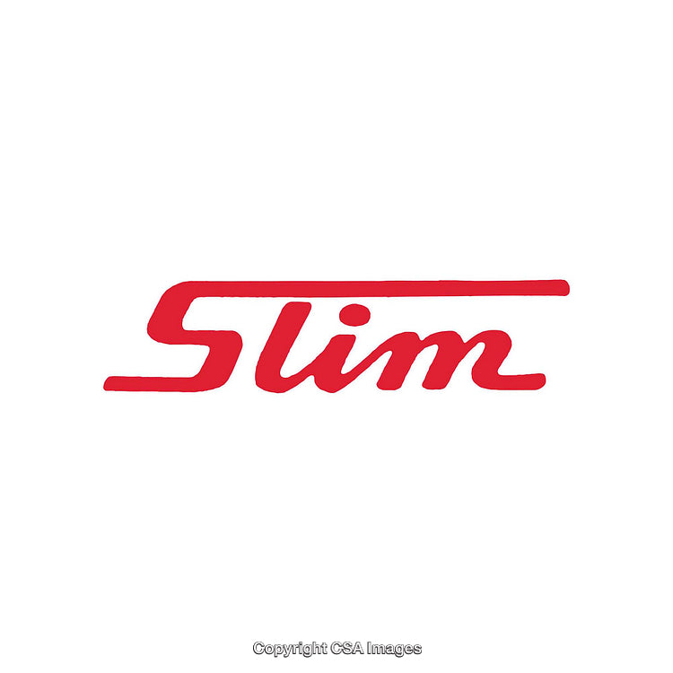 Slim Red Text With Stylish Underline on White Background