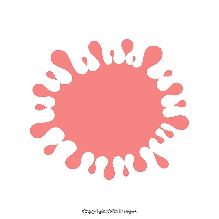 Abstract Pink Paint Splash on White Background for Creative Design
