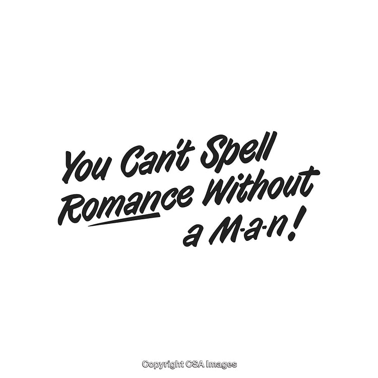 Inspirational Text Illustration Highlighting the Wordplay in Romance and Relationships