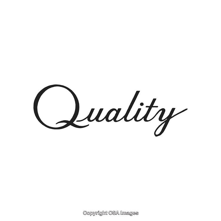 Elegant Typography of the Word 'Quality' in a Stylish Font Design