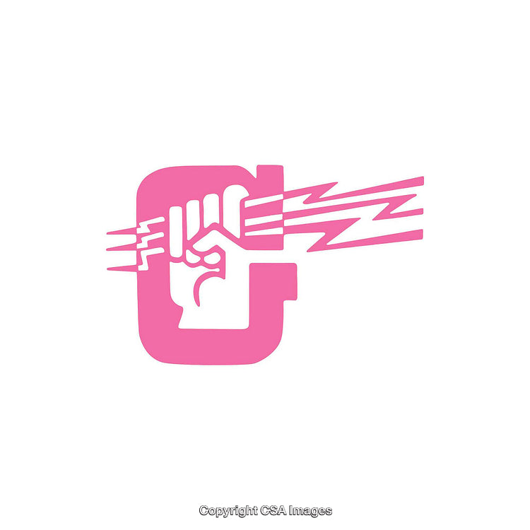 Bold Graphic Illustration of the Letter G with Electric Design