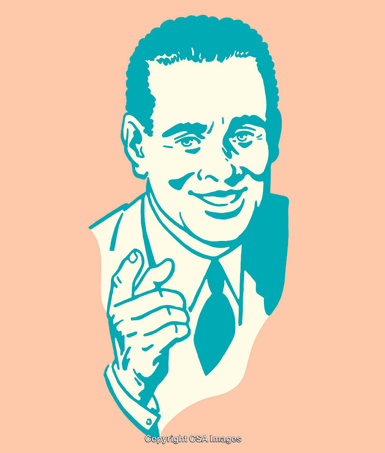 Retro Style Smile Illustration Curated in Minimalistic Color Design