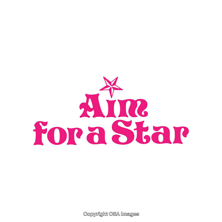 Inspirational Message Featuring Decorative Pink Text and a Star Symbol Design