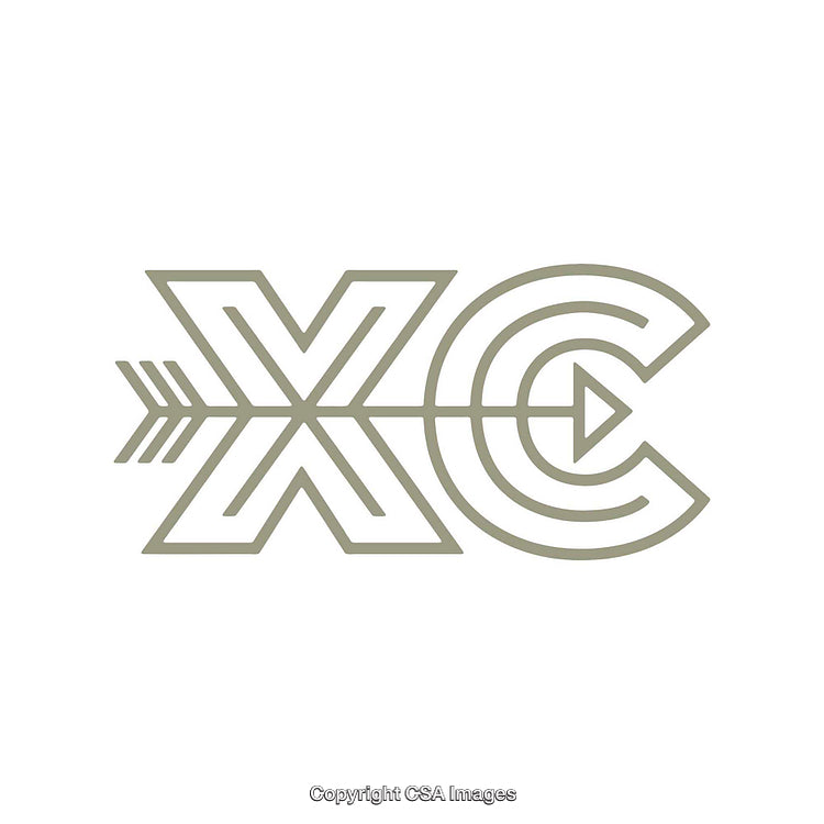 Minimalistic XC Logo Design Featuring Arrow and Letter Form