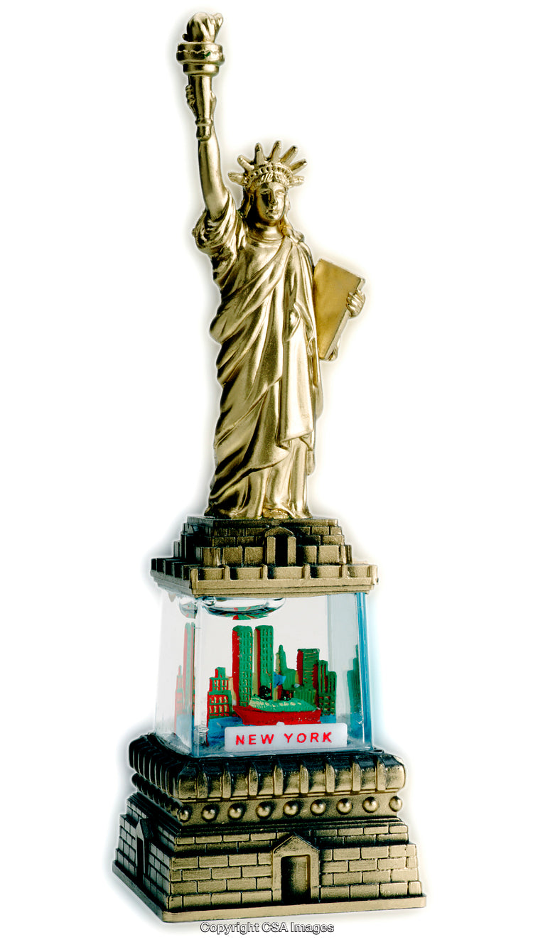 Statue of Liberty with New York City Diorama Plastic Figurine