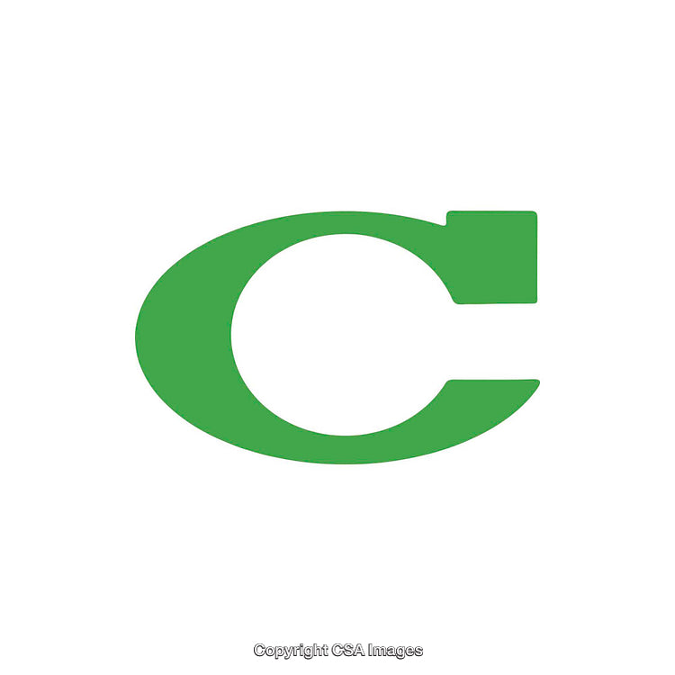 Green Minimalist Letter C Logo Design on a White Background