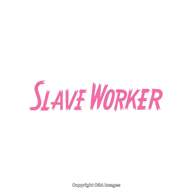 Pink Stylized Text Artwork with Minimalist White Background