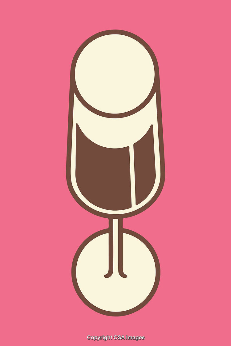 Minimalist Line Art Illustration of a Stylized Microphone on a Pink Background