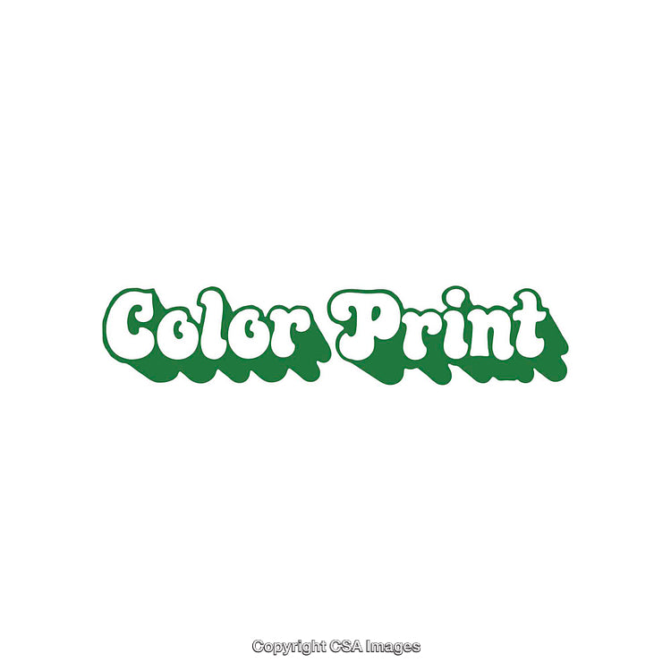 Colorful Retro Text Logo with Green and White Styling