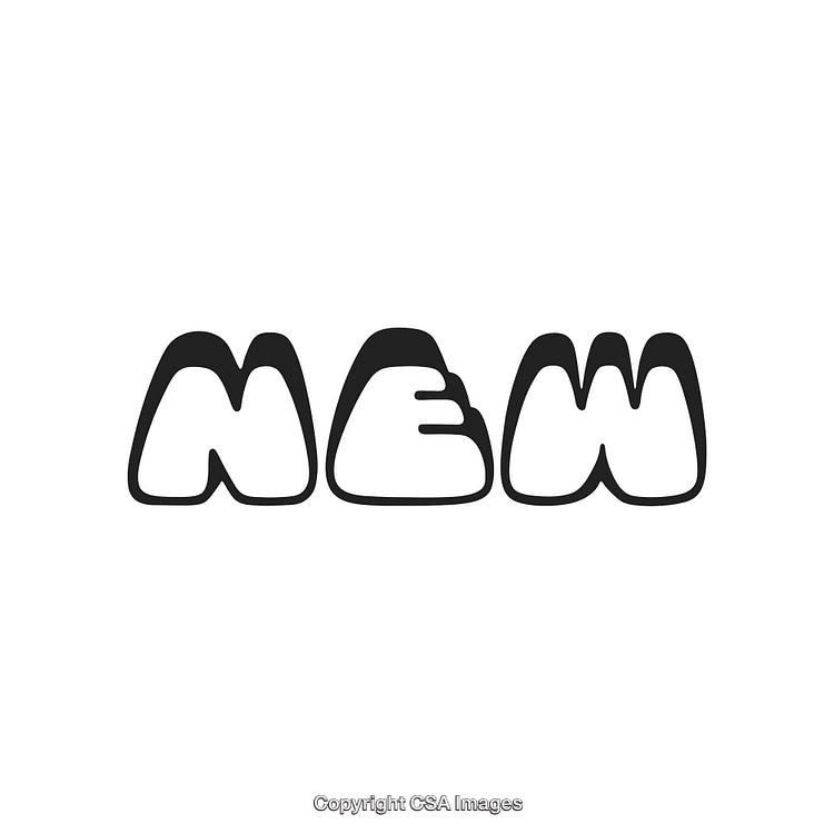 Stylized Black and White Text Design Featuring the Word NEW