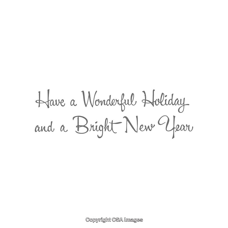 Elegant Holiday Greeting Card With Seasonal Message Design