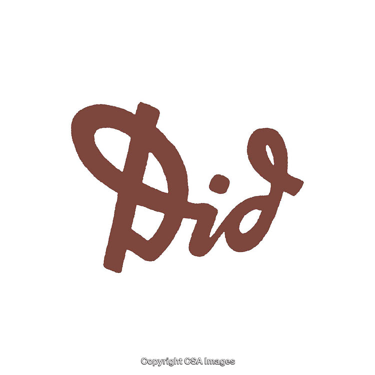 Handwritten Script in Warm Brown Hue on White Background