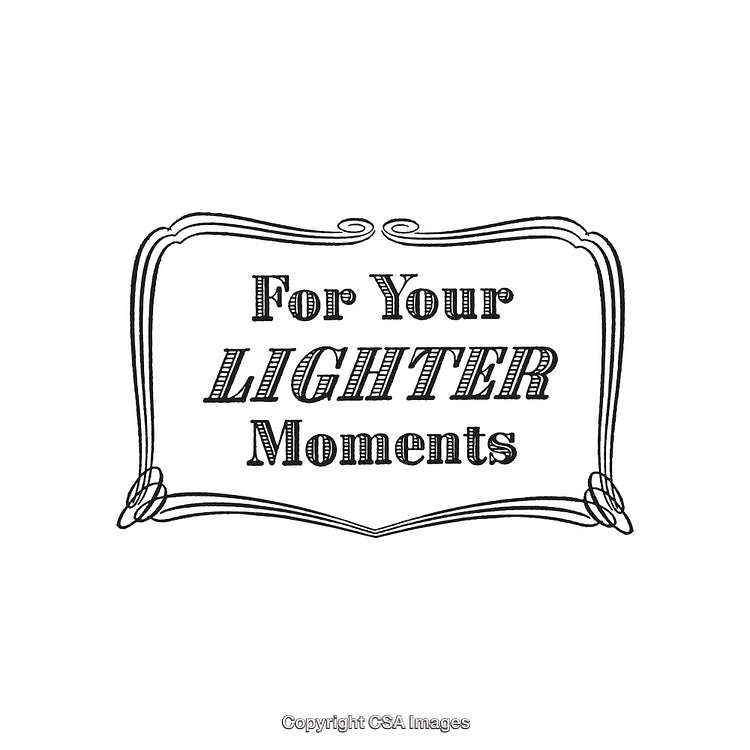 Elegant Black and White Typography Design Emphasizing Lighthearted Moments