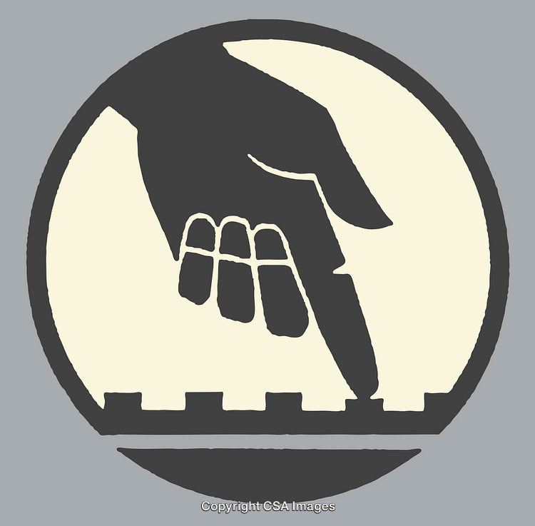 Abstract Hand Illustration Emphasizing Motion and Interaction