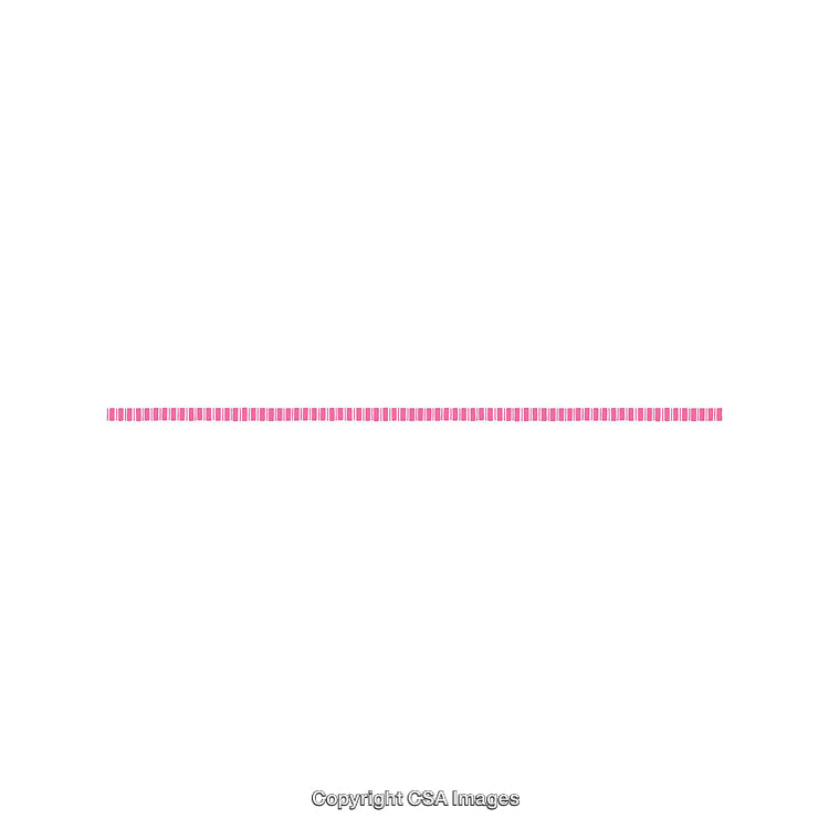Pink Ribbon Horizontal Pattern on White Background for Decoration and Design