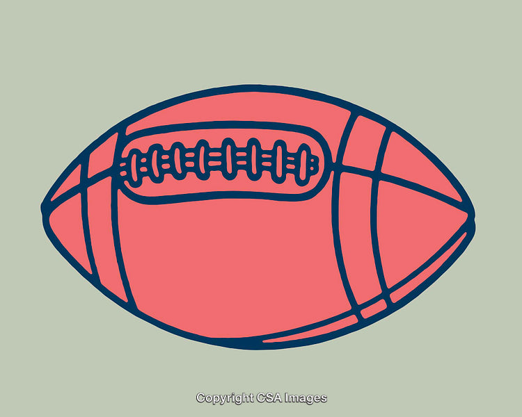 Vintage Style Illustration of an American Football Icon