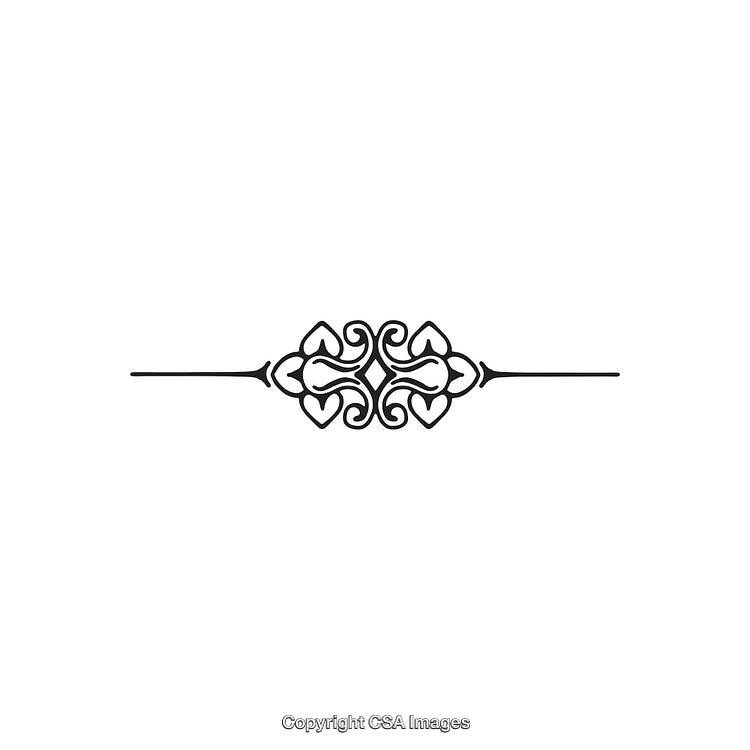 Ornate Black and White Decorative Border Design With Intricate Patterns
