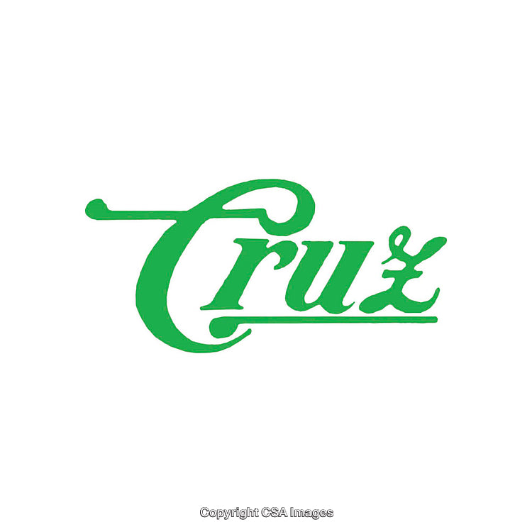 Green Scripted Logo Isolated on a White Background