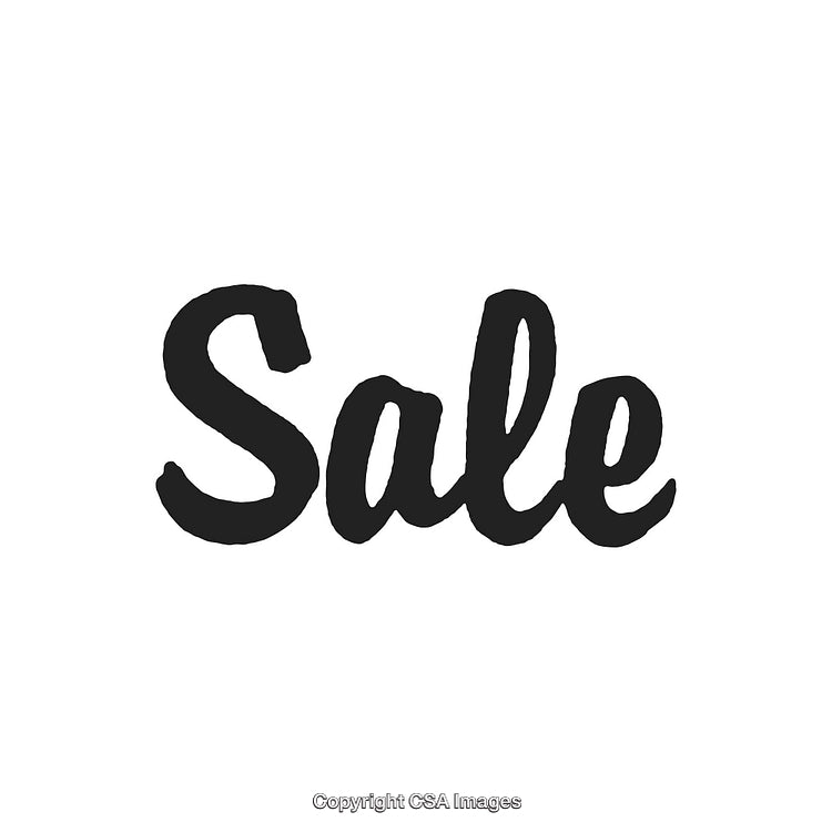 Bold Black Text Sale Lettering on a Minimalistic White Background