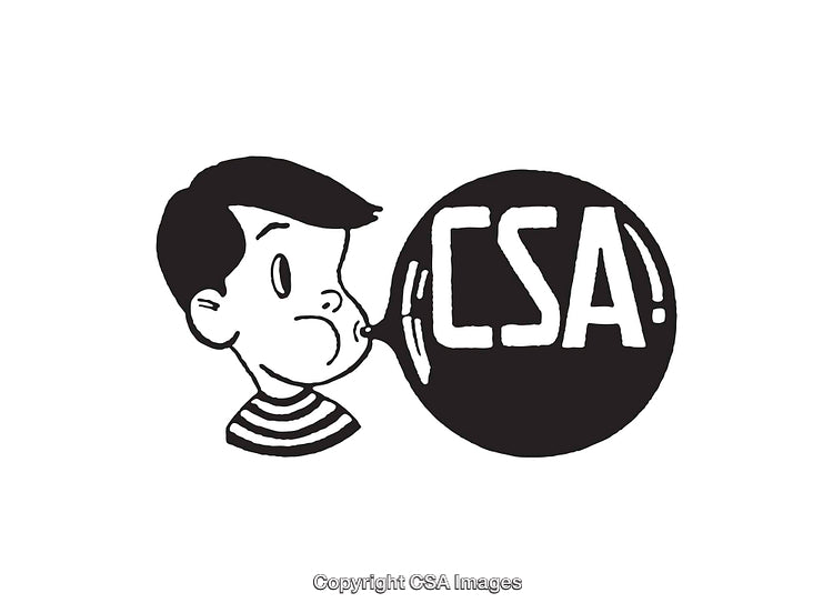 Retro Black and White Line Art Illustration of a Curious Boy